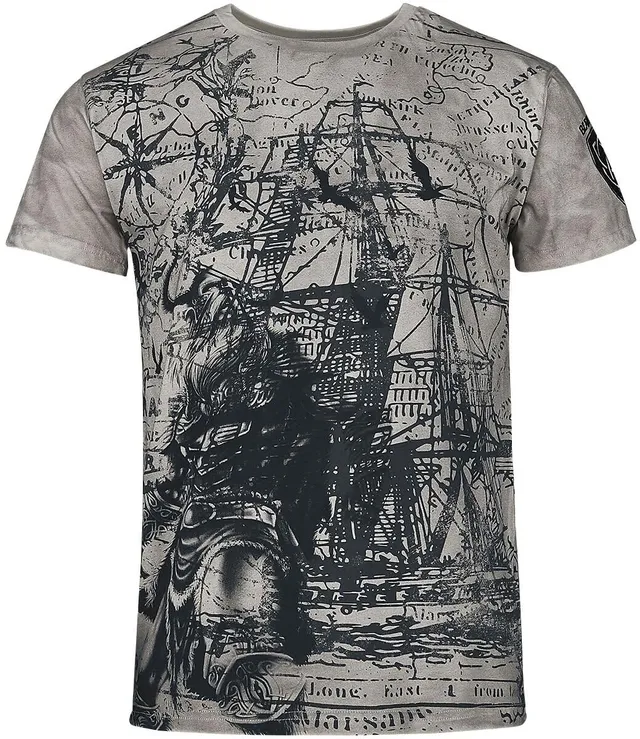 black-premium-t-shirt-herren-grau-l image 1