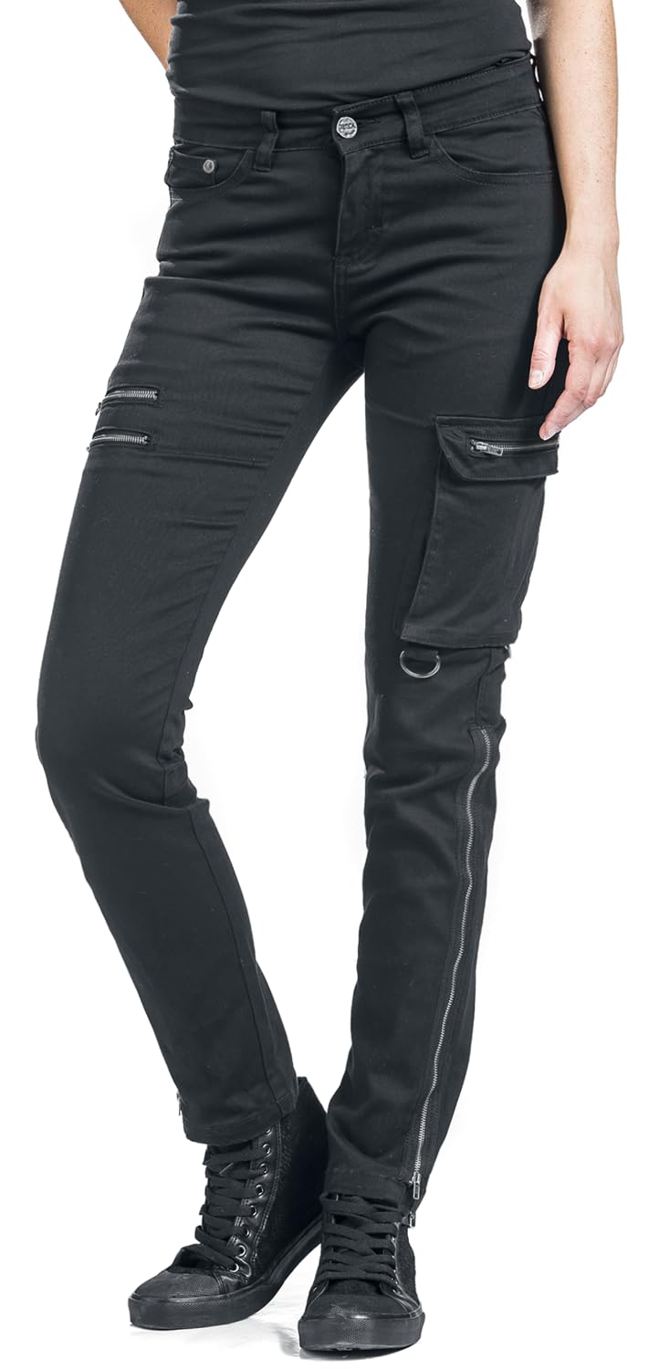 black-premium-by-emp-jeans-damen-schwarz-mit-rei-verschl-ssen-29w-30l image 5