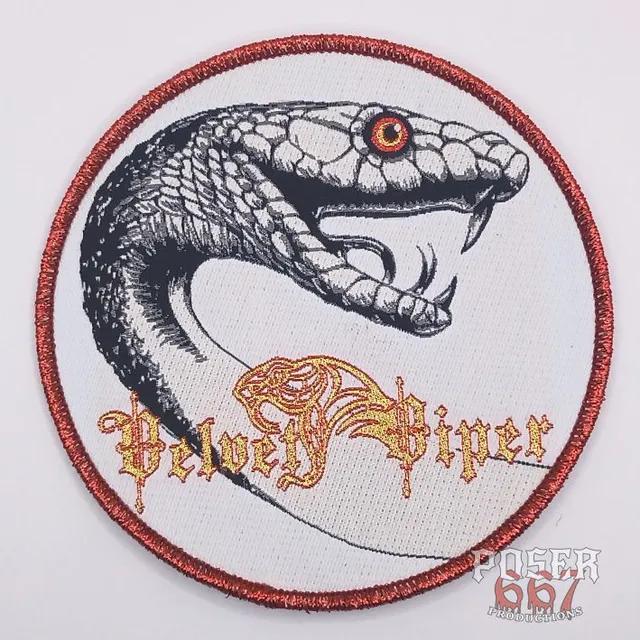 poser667-patches-velvet-viper-white-snake-patch-wei-er-rand image 1