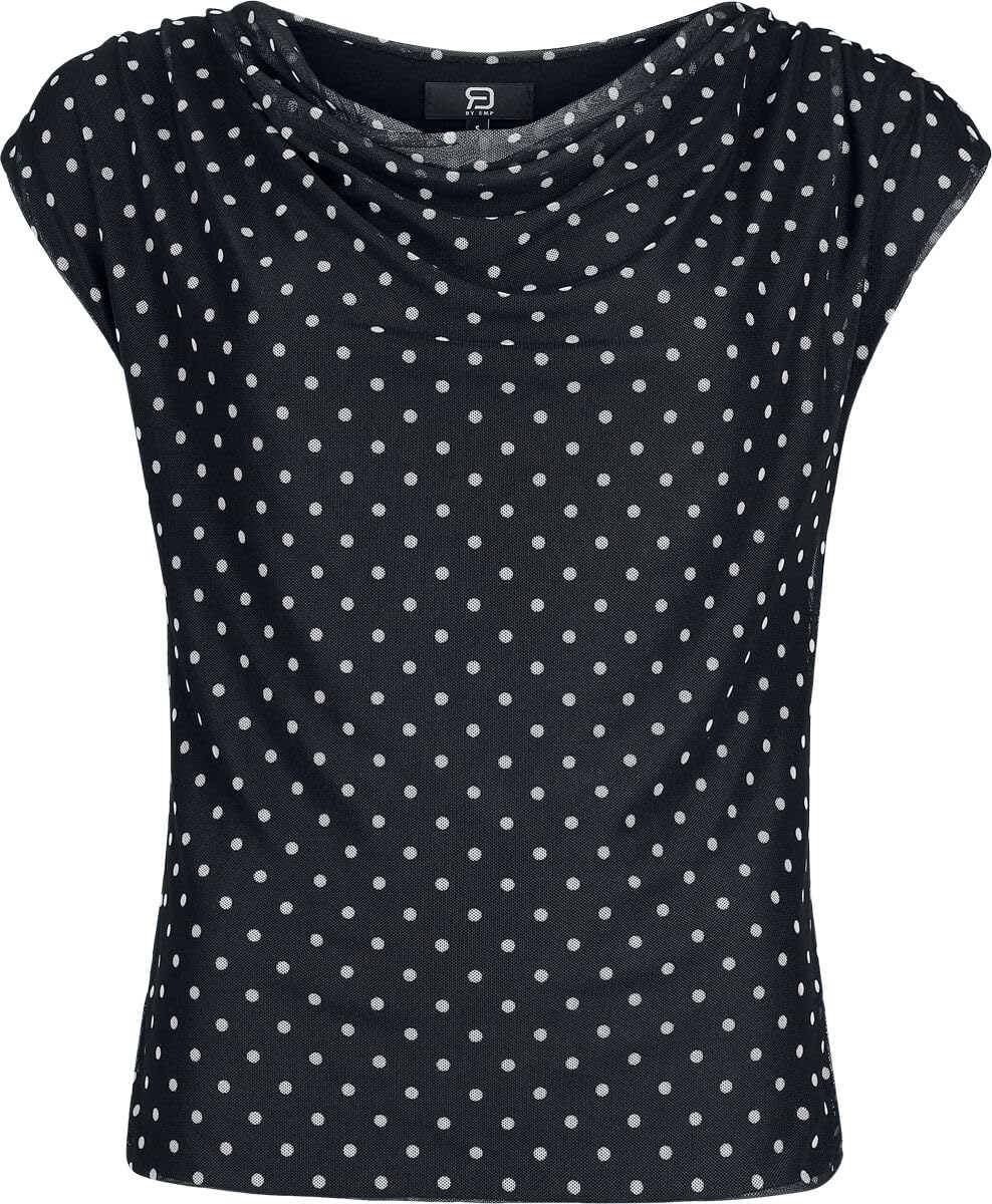 red-by-emp-top-mit-p-nktchen-damen-schwarz image 1