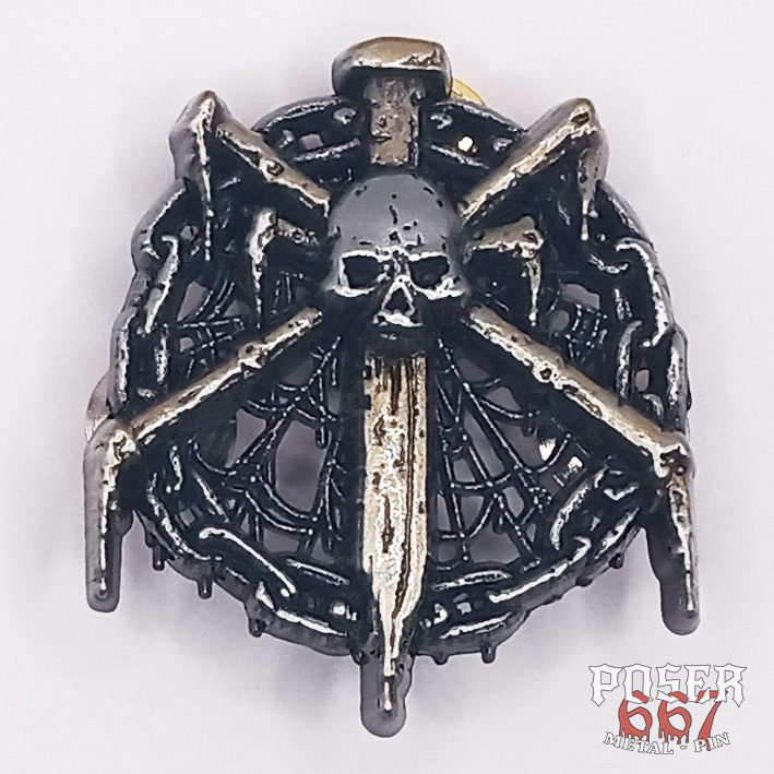 poser667-knife-spider-3d-pin-anstecker-antik-silber-4-5-cm image 1