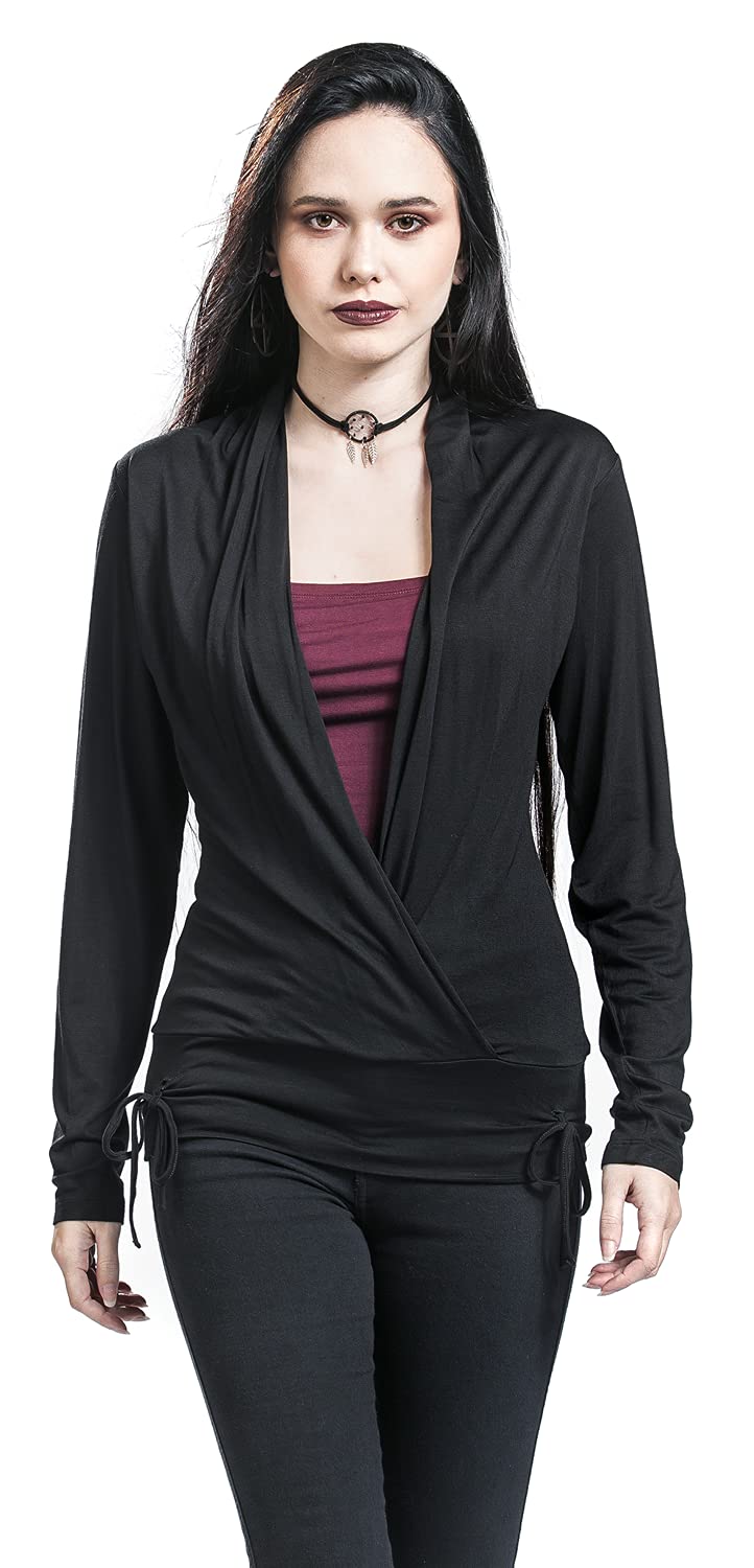 black-premium-by-emp-wickel-langarmshirt-damen-schwarz-m image 5