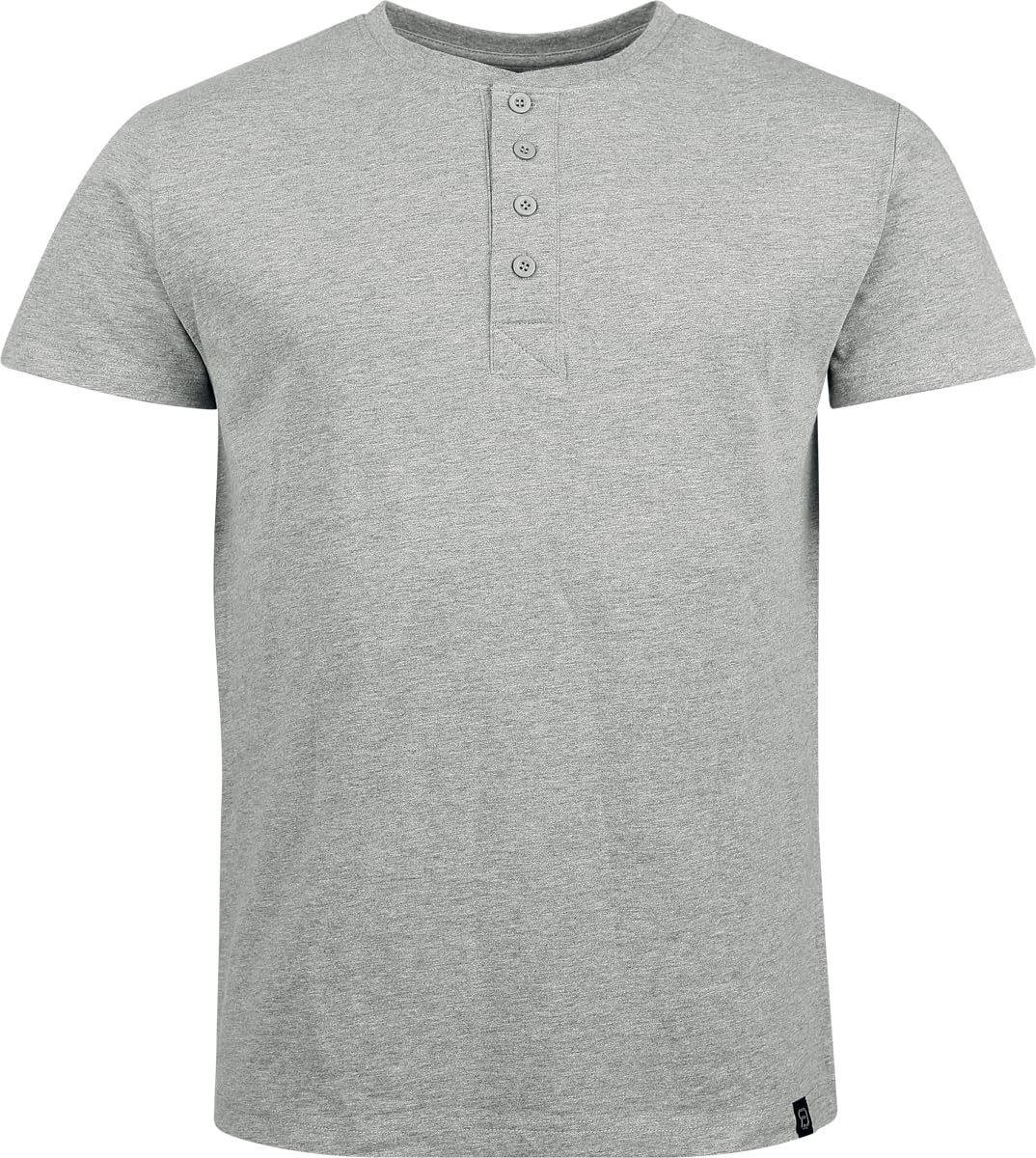 red-by-emp-t-shirts-herren-basic-shirt-knopfleiste-grau image 3