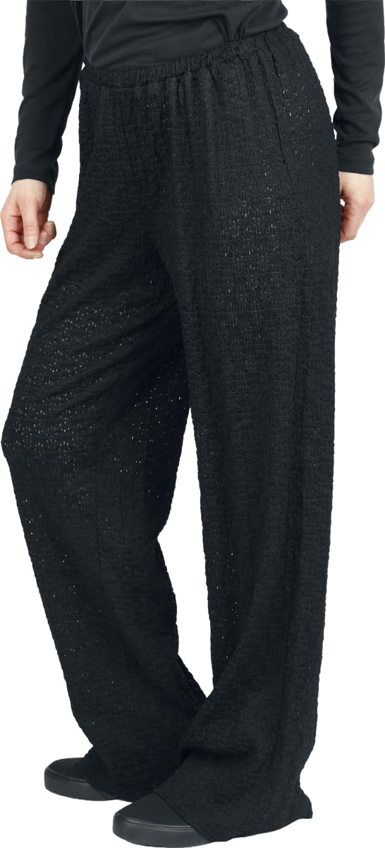 red-by-emp-lace-wide-pants-stoffhose-schwarz-damen-gr-m image 4