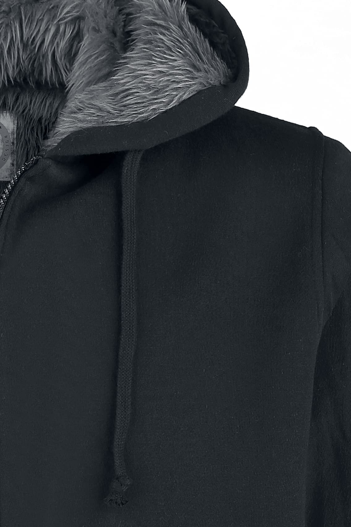 red-by-emp-sweatshirtjacke-fellkapuze-schwarz-herren image 4