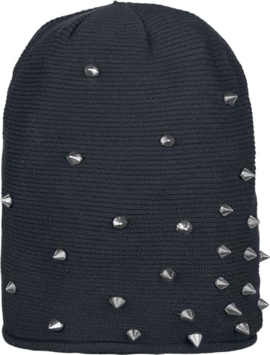 black-premium-by-emp-beanie-schwarz-mit-nieten-unisex image 6