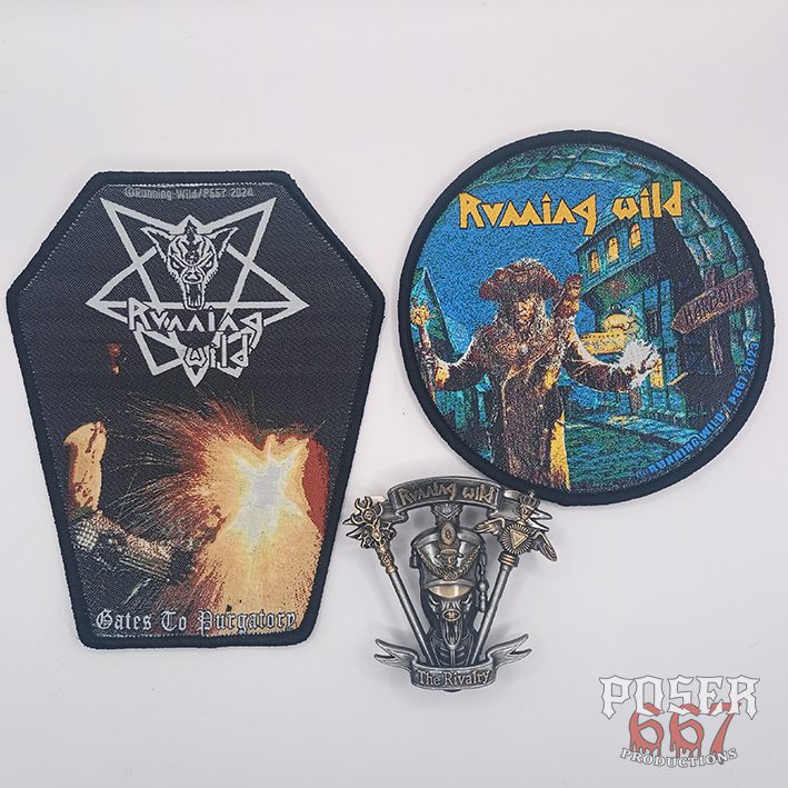 running-wild-lead-or-gold-patch-gewebt-sargform-schwarz image 3