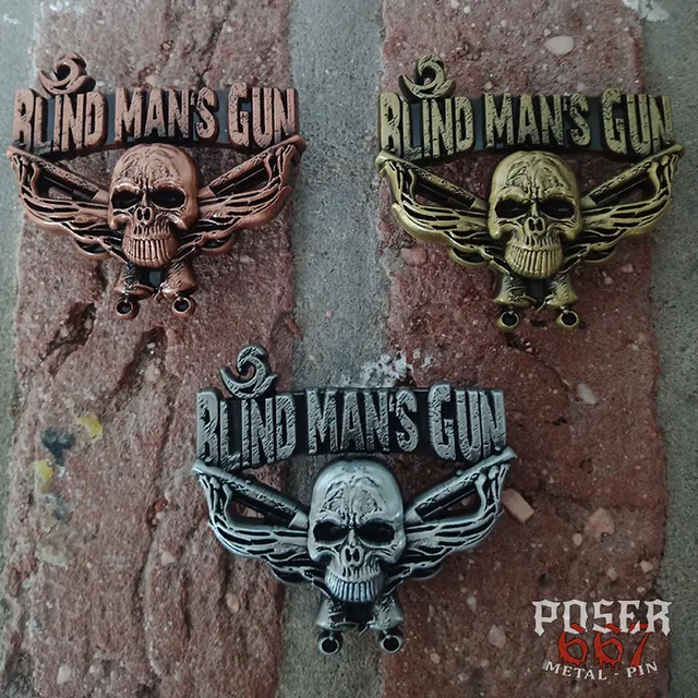 blind-mans-gun-pin-antik-silber-5-cm-jubil-um image 1