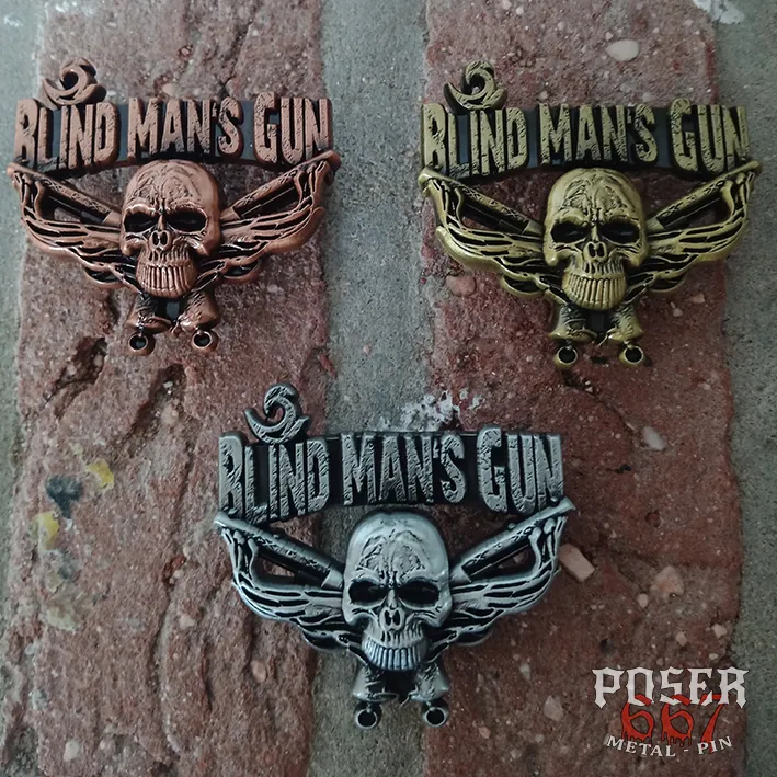 blind-mans-gun-pin-antik-silber-5-cm-jubil-um image 1