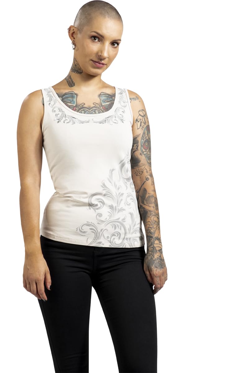 black-premium-by-emp-damen-top-beige-mit-stickerei image 2