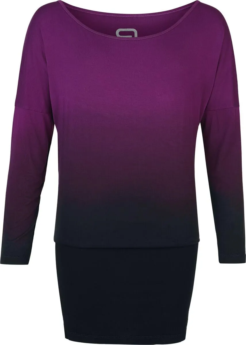 red-by-emp-damen-kleid-kurz-schwarz-lila-farbverlauf image 1