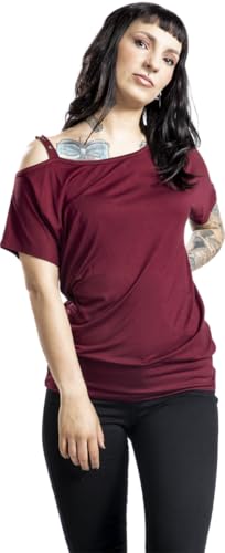 black-premium-damen-t-shirt-rot-weiter-ausschnitt image 7