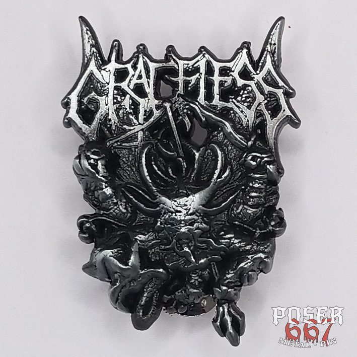 graceless-demon-3d-pin-metall-antiksilber-5cm image 1