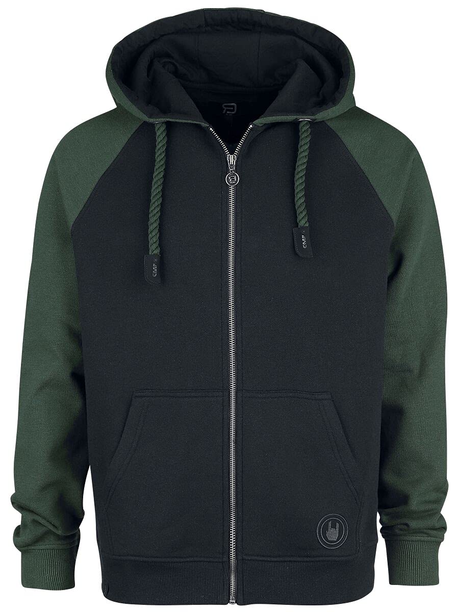 red-by-emp-pullover-hoodie-herren-schwarz-gr-n-raglan image 1