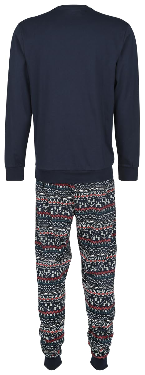 red-by-emp-weihnachts-pyjama-longsleeve-herren-dunkelblau image 3