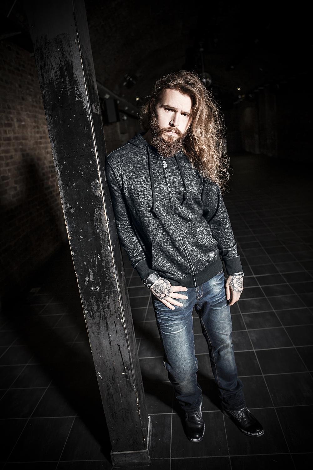 black-premium-kapuzenjacke-herren-sweatjacke-dunkelgrau-gr-s image 3