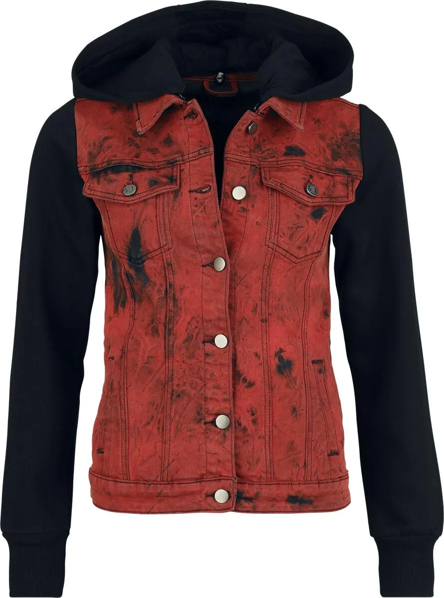 red-by-emp-jacken-jacke-damen-rot-m-kapuze-sweat image 1