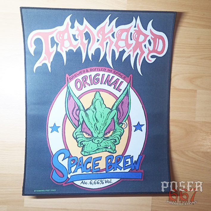 tankard-space-beer-backpatch-r-ckenpatch-schwarzer-rand image 1