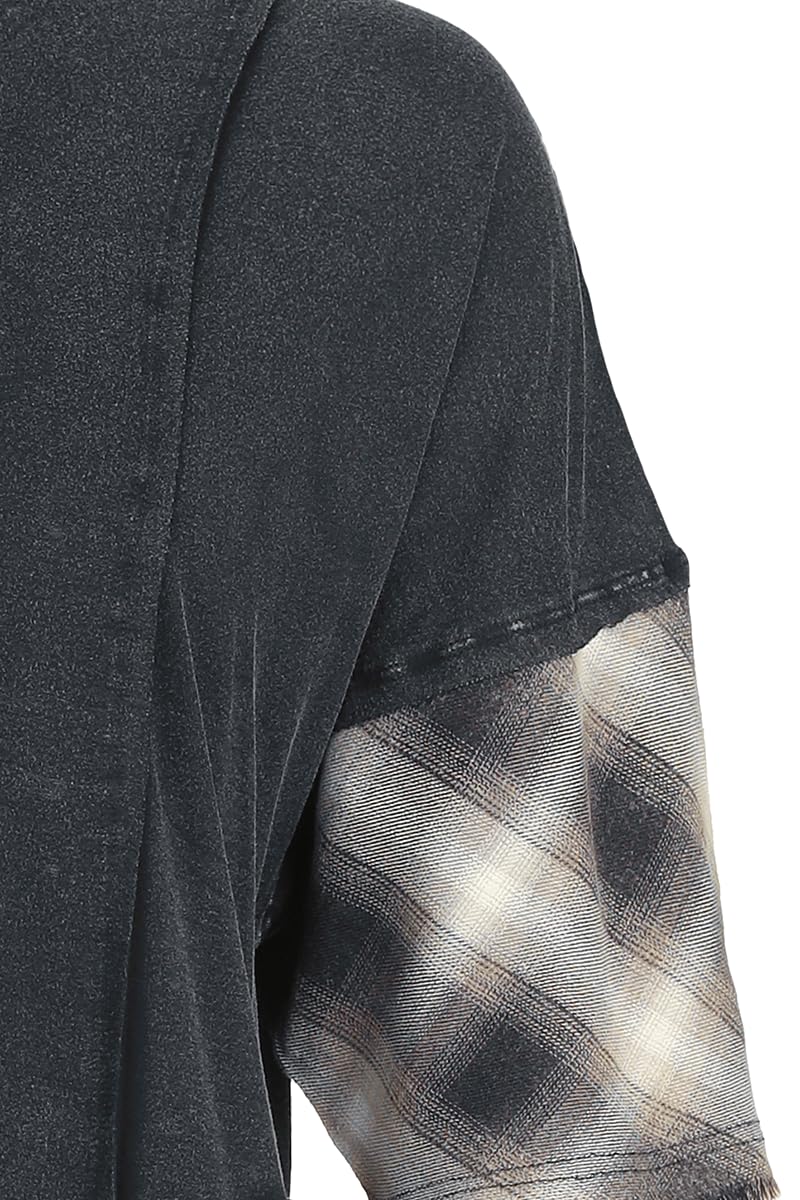 black-premium-by-emp-essential-check-oversize-t-shirt-schwarz image 5