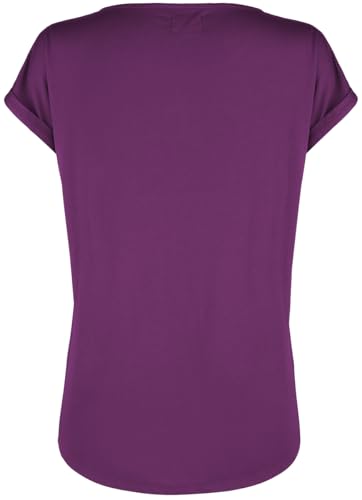 red-by-emp-basic-t-shirt-damen-lila-casual-shirt image 8