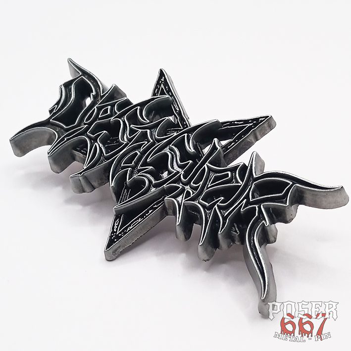 desaster-logo-3d-pin-anstecker-6-cm-antik-silber image 2