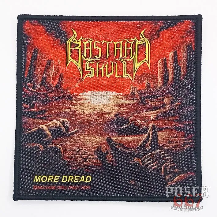 poser667-bastard-skull-more-dread-patch-schwarzer-rand-9-5-cm image 1
