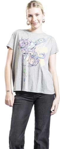 red-by-emp-creepy-donut-dolch-t-shirt-damen-grau image 5