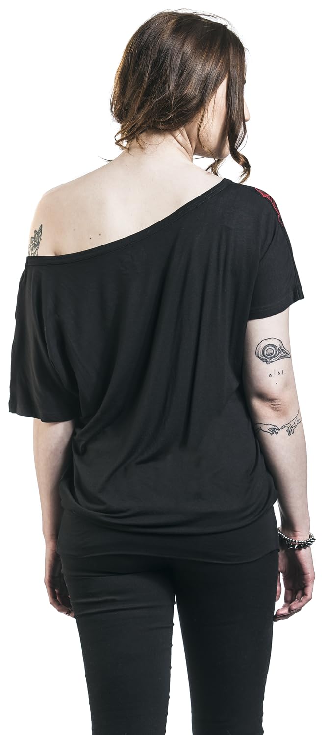 black-premium-by-emp-schwarzes-t-shirt-schmetterling-xl image 6