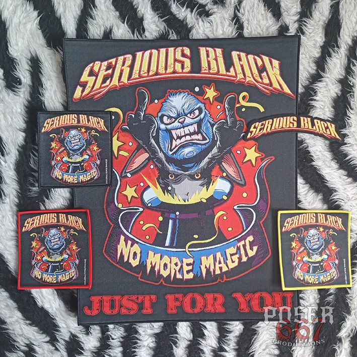 poser667-serious-black-no-more-magic-backpatch-36-cm image 4