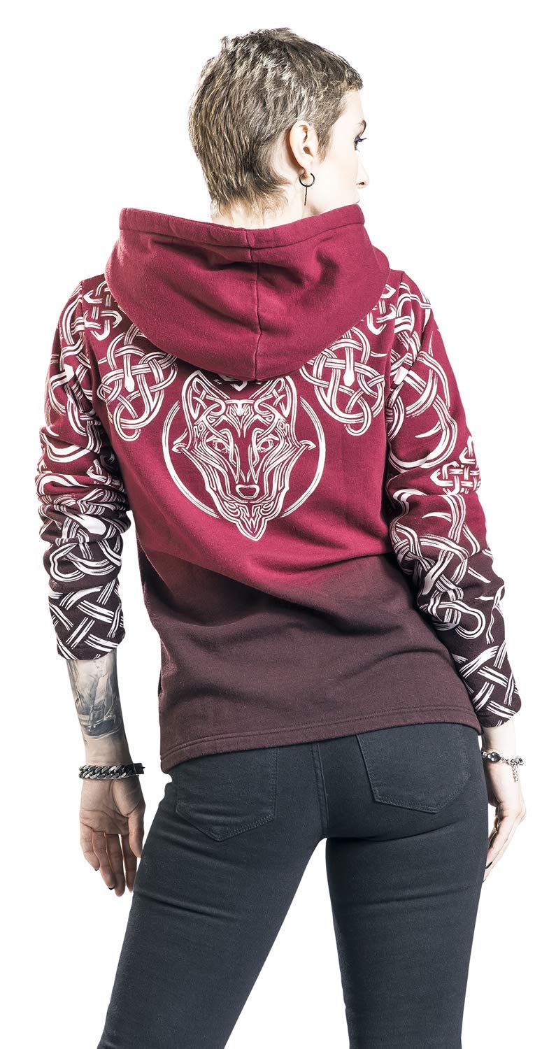 black-premium-kapuzenpullover-damen-rot-keltisch-m image 5