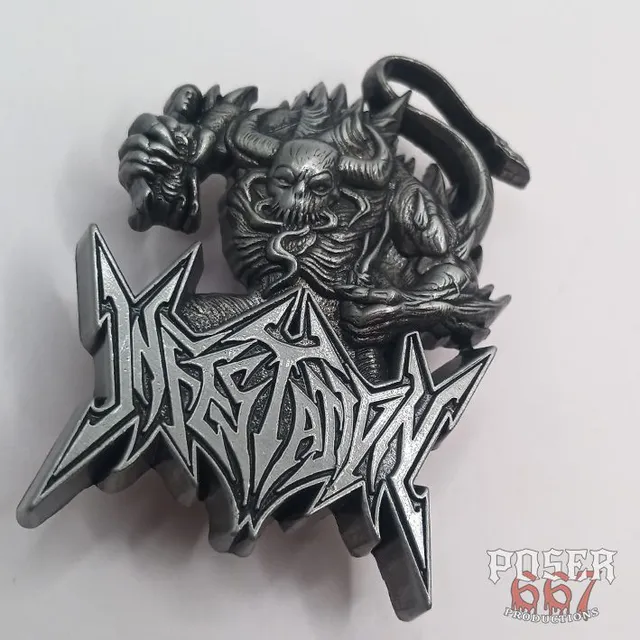 infestation-the-vermin-within-3d-pin-antik-silber-5-cm image 1
