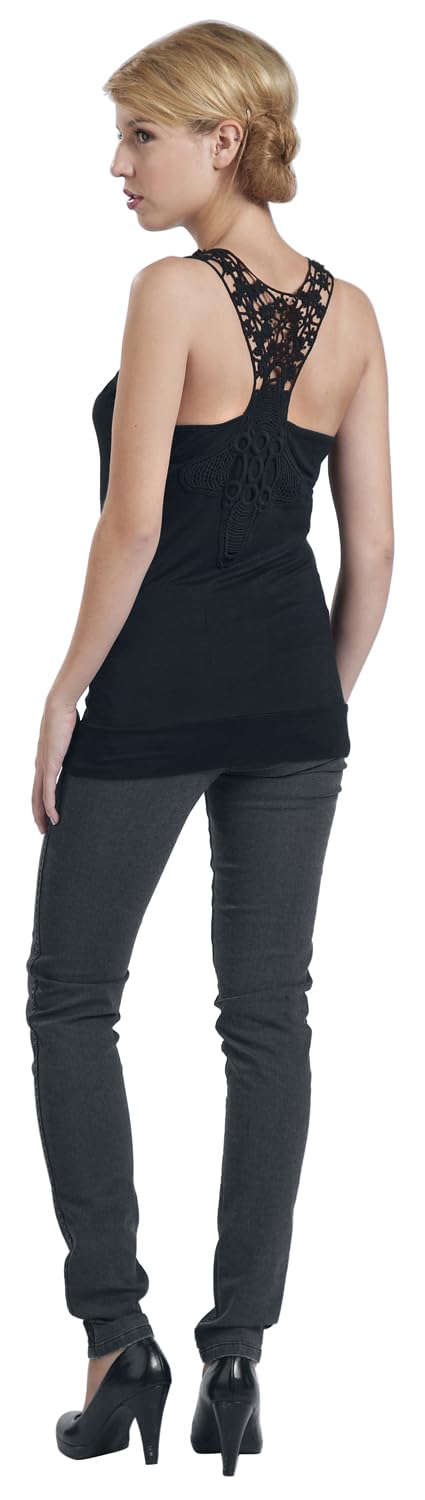 red-by-emp-top-damen-schwarz-mit-h-kel-spitze-und-v-ausschnitt image 4