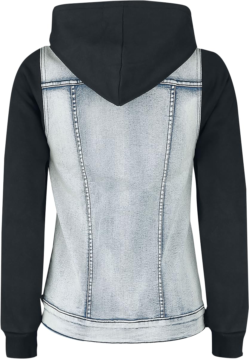 black-premium-by-emp-blau-schwarze-jeansjacke-sweat-rmel-4xl image 3