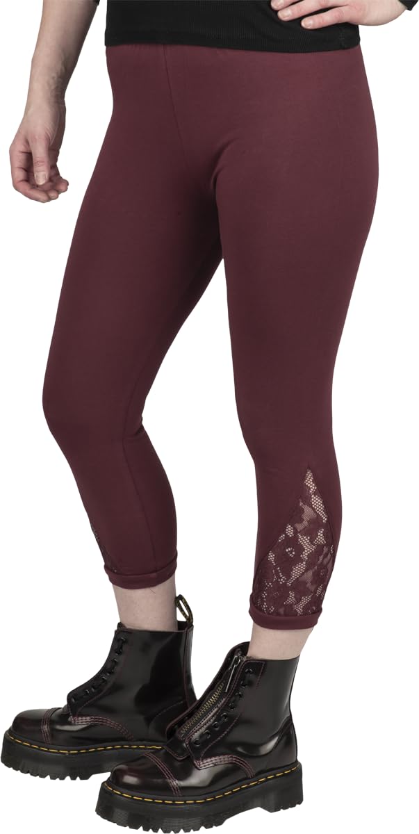 red-by-emp-leggings-mit-spitze-damen-rot-gr-m image 3