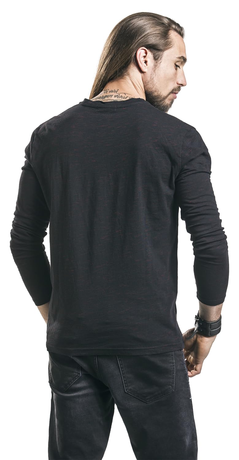 black-premium-basic-langarmshirt-herren-longsleeve-gr-s image 5