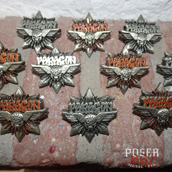 poser667-paragon-3d-metal-pin-antik-silber-mit-kupfer image 1