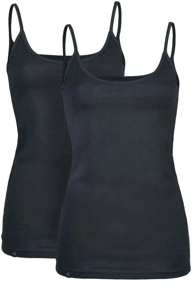 black-premium-by-emp-tops-doppelpack-damen-schwarz-m image 1
