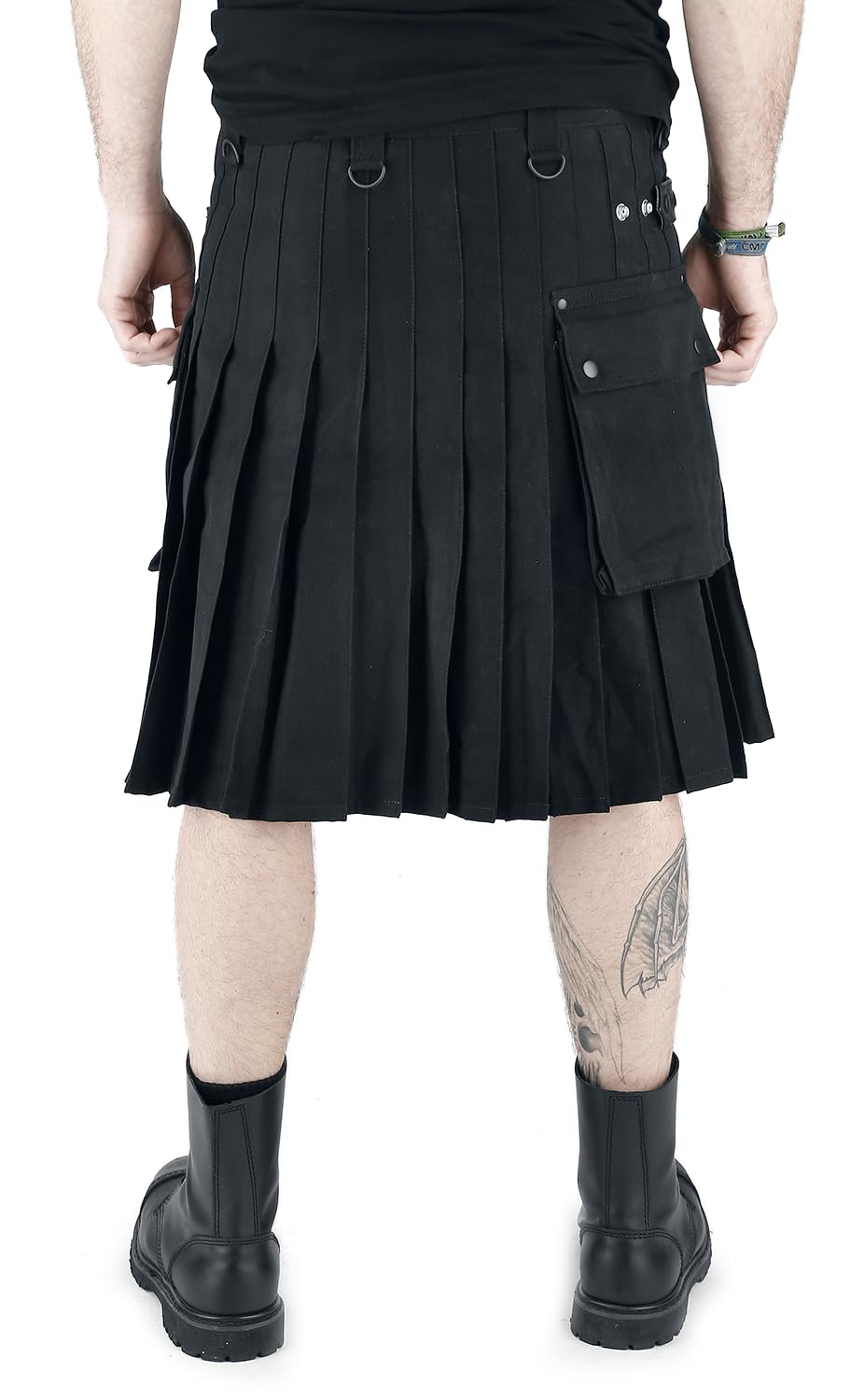 black-premium-by-emp-kilt-herren-l-schwarz-mit-tasche image 7
