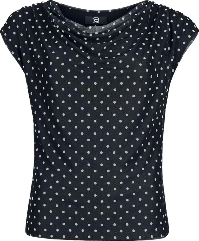 red-by-emp-top-mit-p-nktchen-damen-schwarz image 1