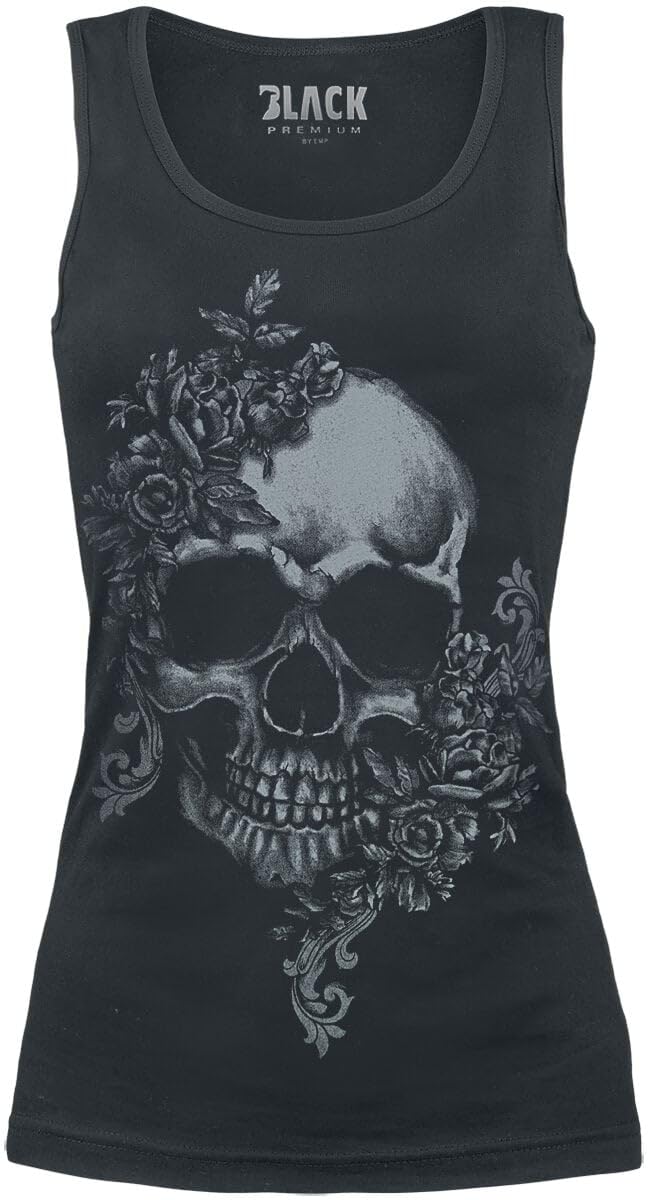 black-premium-by-emp-totenkopf-top-schwarz-damen-m image 1