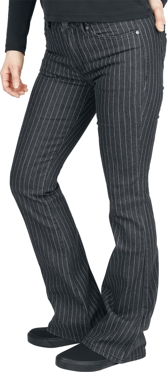 black-premium-by-emp-gestreifte-jeans-damen-schwarz-32w-32l image 5