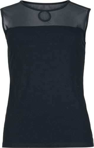 red-by-emp-damen-top-schwarz-basic-mit-mesheinsatz image 6