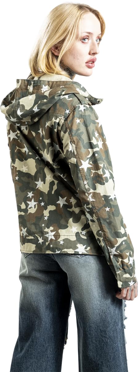 red-by-emp-jacken-bergangsjacke-camo-stars-damen-m image 6