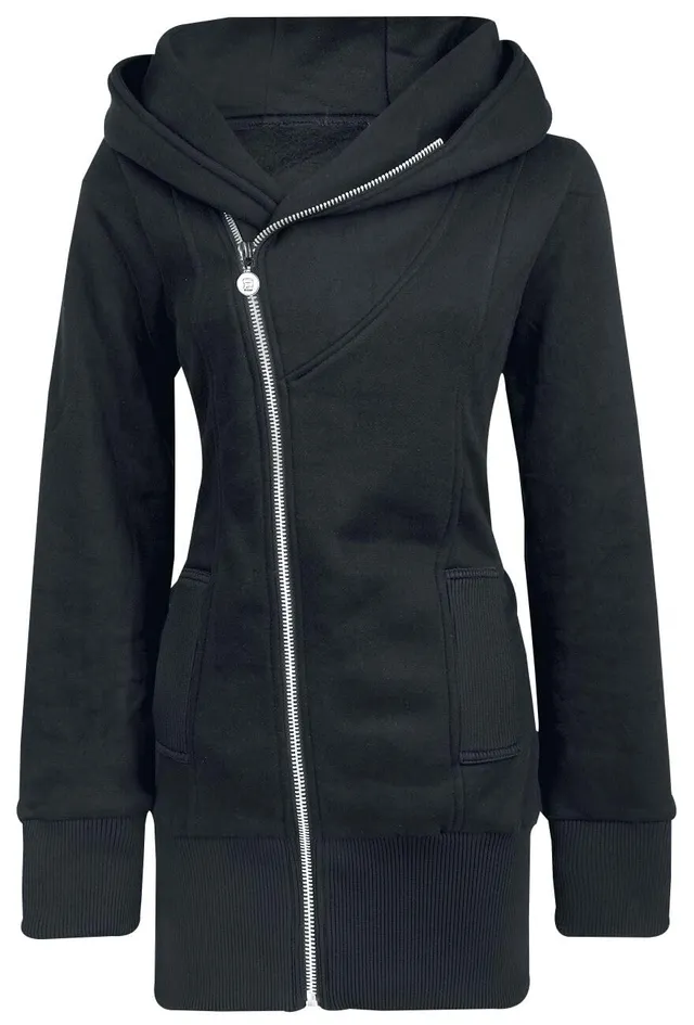 red-by-emp-damen-sweatjacke-schwarz-lang-gr-m-kapuze image 1
