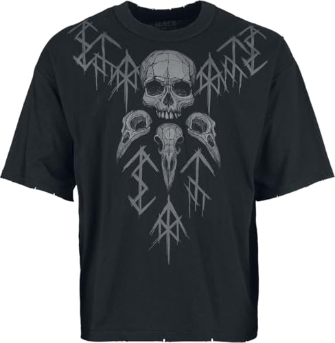 black-premium-beaks-claws-skulls-t-shirt-schwarz-l-oversize image 7
