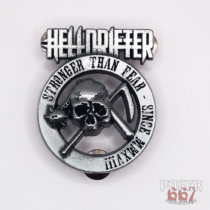 helldrifter-stronger-than-fear-3d-pin-metall-5-cm image 1