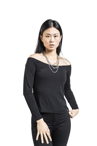 black-premium-by-emp-schwarzes-langarmshirt-u-boot-damen image 7