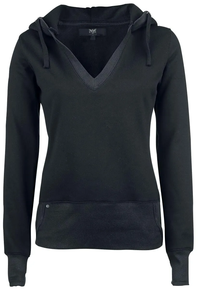 black-premium-damen-hoodie-schwarz-daumenl-cher-l image 1