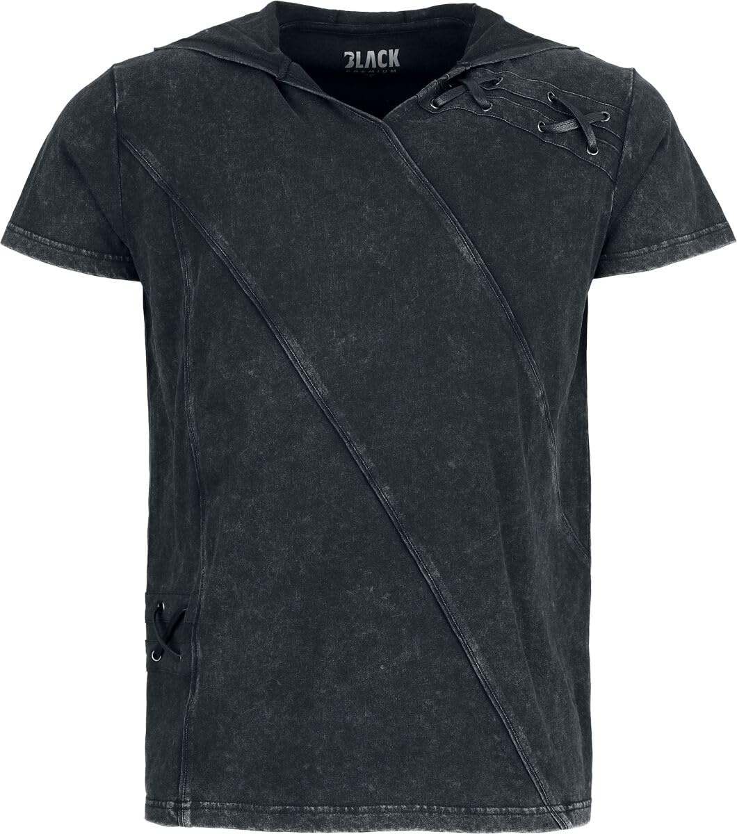 black-premium-by-emp-essential-kapuzenshirt-schn-rung-herren-schwarz image 1