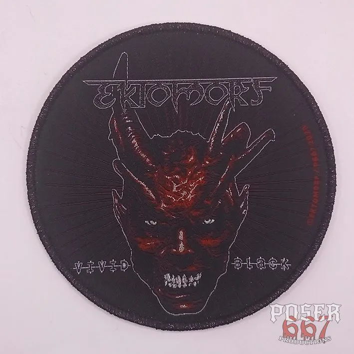 ektomorf-vivid-black-patch-rund-9-5-cm-schwarz image 1